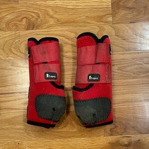 Red Classic Equine Legacy Sports Medicine Boots for Horses